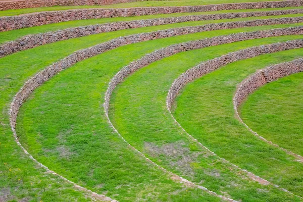 Agricultural Inca Circular Terraces Sacred Valley Moray Sacred Valley Peru — Stock Photo, Image