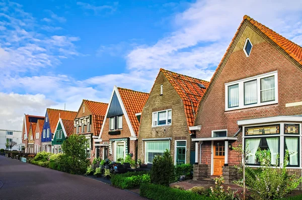 Casas Familiares Holandesas Típicas Arquitectura Residencial Moderna Holanda Holanda — Foto de Stock