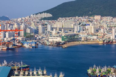 Busan limanı, liman.