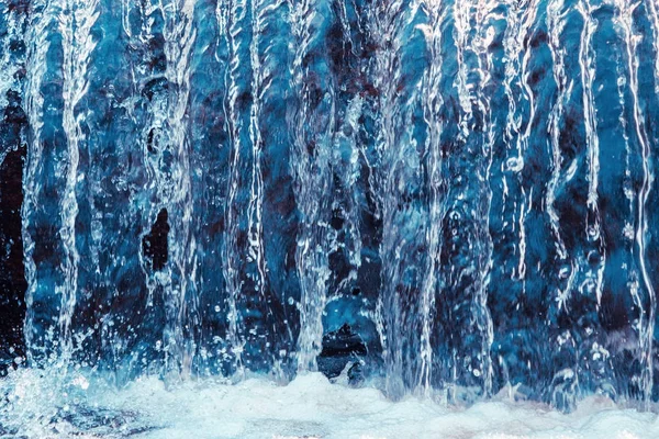 Water Beweging Ruwe Stroming Waterval Hoog Water Transparantie Kristal Kracht — Stockfoto