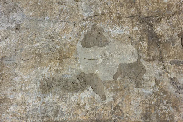 Concrete Surface Cracks Gray Brown Shades Inhomogeneous Texture Daylight — Stock Photo, Image