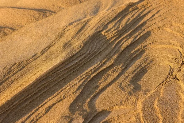 Zandduinlagen Natuurlijk Landschap Zijdelings Zonlicht Avond — Stockfoto