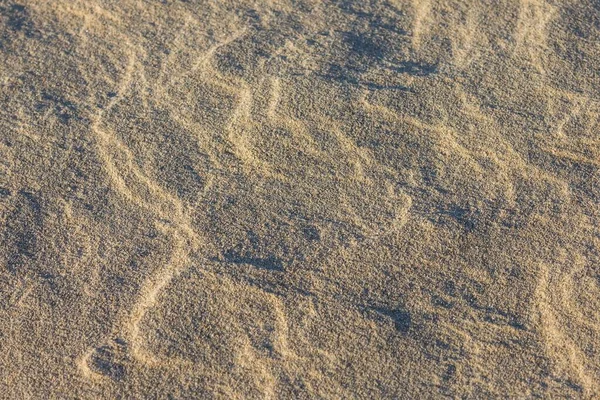 Бежевая Поверхность Песок Берег Дно Реки Абстракция Небольшие Неровные Линии — стоковое фото