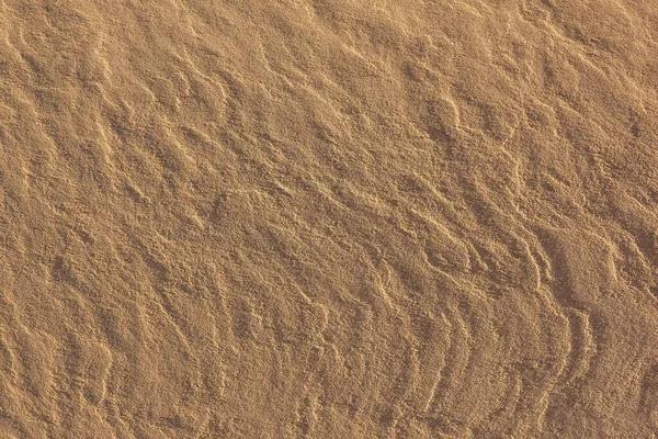 Фон Желтый Песок Большие Песчинки Маленькие Полосы Волнистые Линии Боковое — стоковое фото