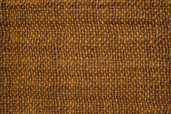 模様のない平たい表面 茶色と黄色の色調 黄土色 手作りの家庭用織物 天然の有機繊維 — ストック写真