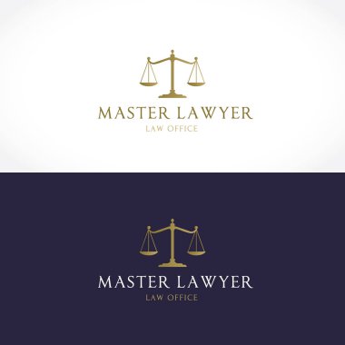 Hukuk firması logo simge vektör design.legal, avukat, ölçek, vektör logo şablonu
