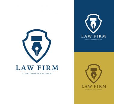 Hukuk firması logo simge vektör design.legal, avukat, ölçek, vektör logo şablonu