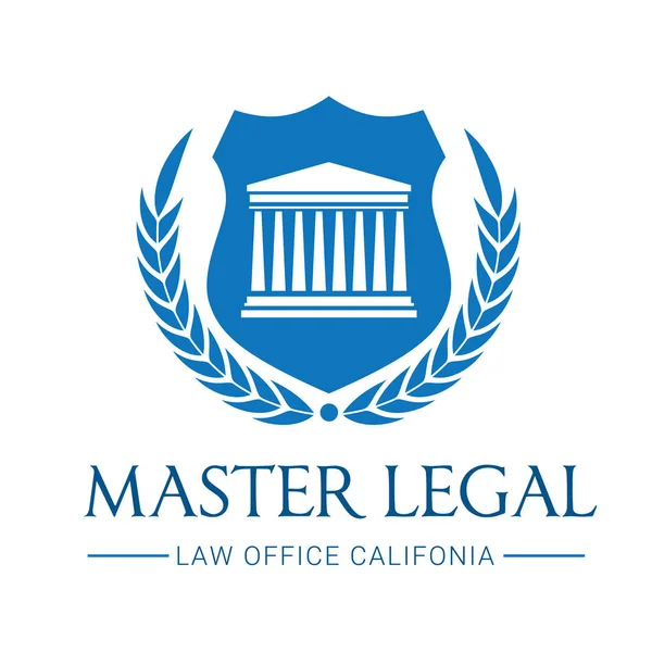 Escritório de advocacia logotipo ícone vetor design.legal, advogado, escala, modelo de logotipo do vetor — Vetor de Stock