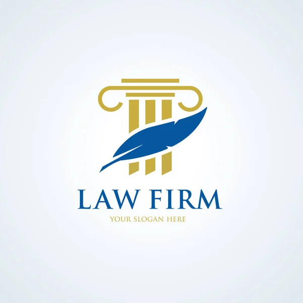 Diseño de vectores de logotipo del bufete de abogados. legal, abogado, escala, plantilla de logotipo de Vector — Vector de stock