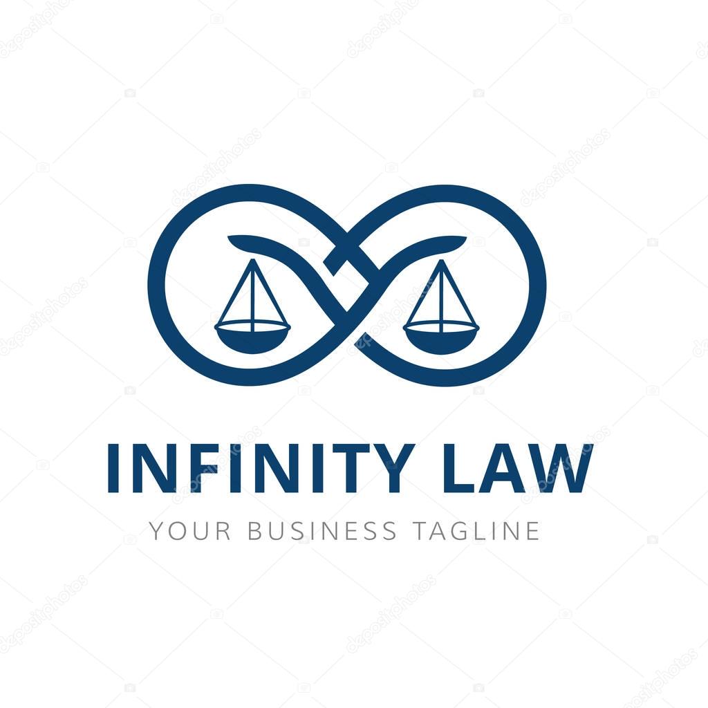 Law firm logo icon vector design. legal, lawyer, scale, Vector logo template.