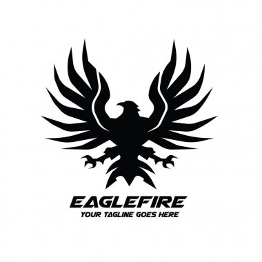 Logo, kuş logo koymak, Falcon logosu, Hawk logo vektör logo şablonu kartal.
