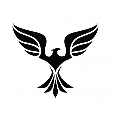 Logo, kuş logo koymak, Falcon logosu, Hawk logo vektör logo şablonu kartal.