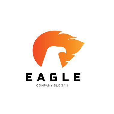 Logo, kuş logo koymak, Falcon logosu, Hawk logo vektör logo şablonu kartal 
