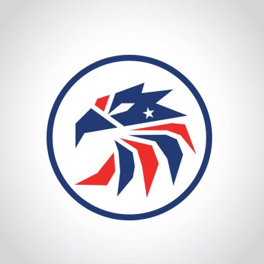 Logo, kuş logo koymak, Falcon logosu, Hawk logo vektör logo şablonu kartal 