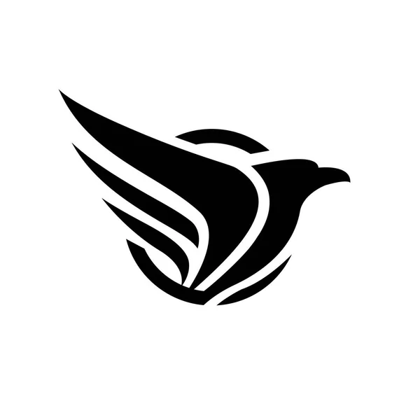 Logo, kuş logo koymak, Falcon logosu, Hawk logo vektör logo şablonu kartal — Stok Vektör