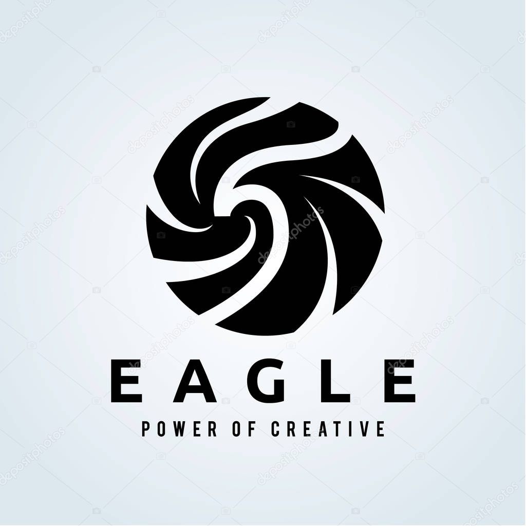 Eagle logo design for creative brand identity.