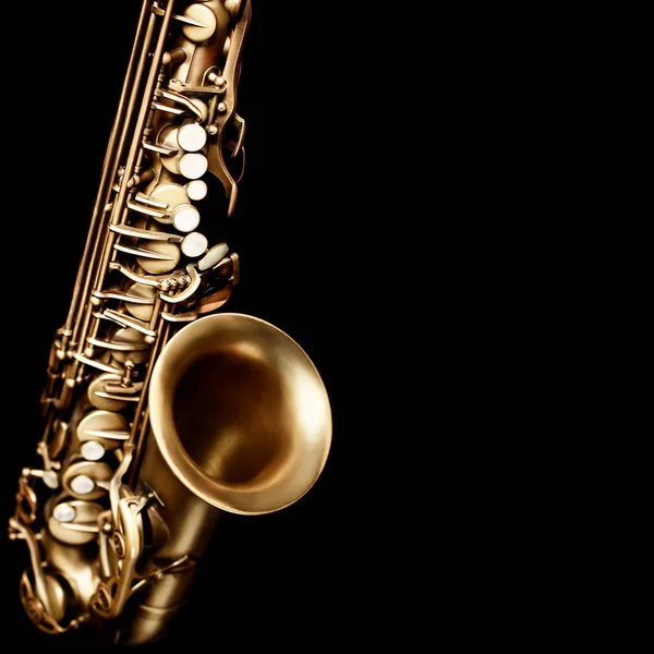 Saxofon närbild isolerade altsax — Stockfoto