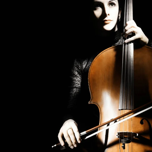 Cellist klassischer Musiker Cellist spielt Violoncello — Stockfoto