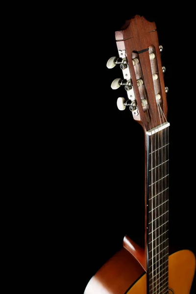 Klasická akustická kytara, samostatný — Stock fotografie