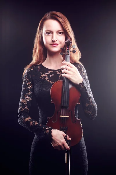 Viool speler violist klassieke musicus portret — Stockfoto