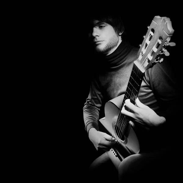 Chitarrista chitarrista acustico — Foto Stock