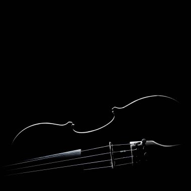 Violin silhouette Musical instruments clipart