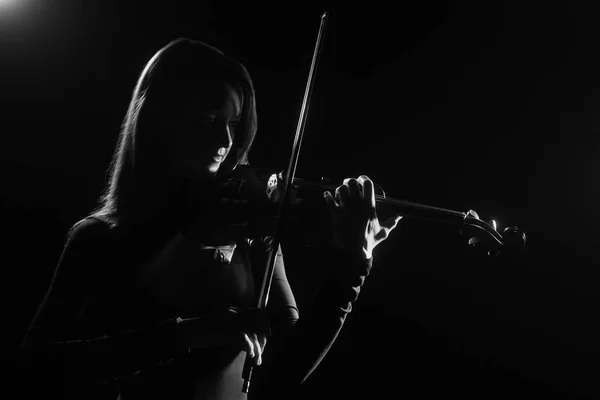 Violinista Violinista che suona il violino — Foto Stock
