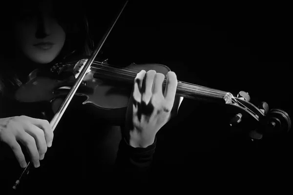 Violin player Violinist playing violin — Stock Photo, Image
