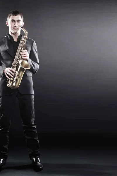 Pemain Saxophone Musisi Jazz — Stok Foto