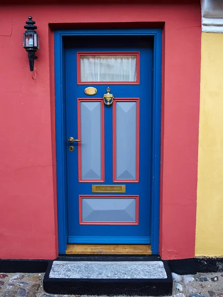 Porte d'entrée traditionnelle colorée Danemark — Photo