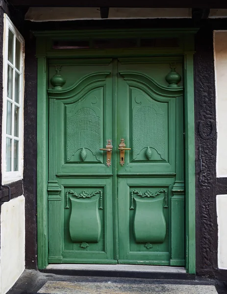 Tradiční barevné přední dveře Dánsko — Stock fotografie
