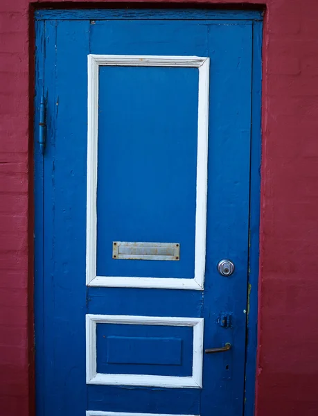 Παραδοσιακά πολύχρωμα μπροστινή πόρτα Δανία — Φωτογραφία Αρχείου