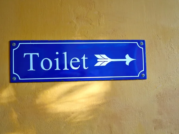 Vieux signe de style de WC toilettes — Photo