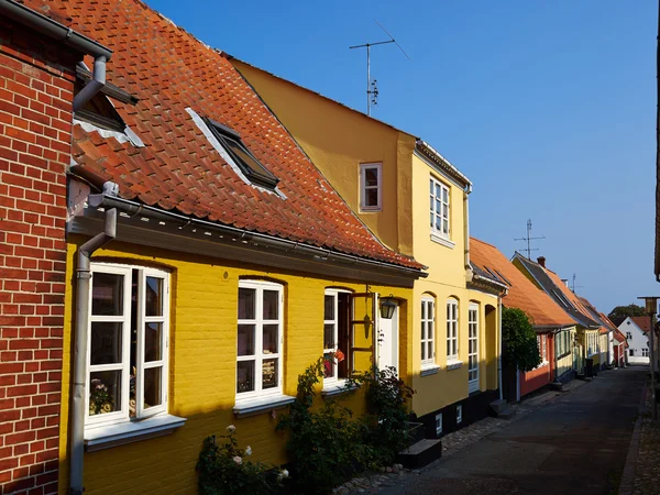 Traditionele oude klassieke decoratieve stijl Deens huis huis Denma — Stockfoto