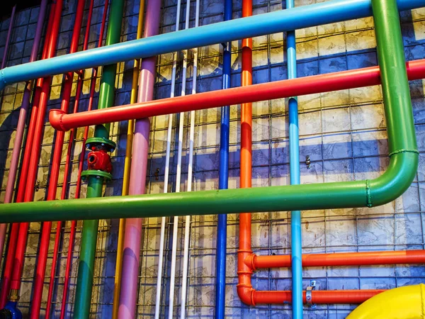 Pipes in bright strong colors — Stock Photo, Image