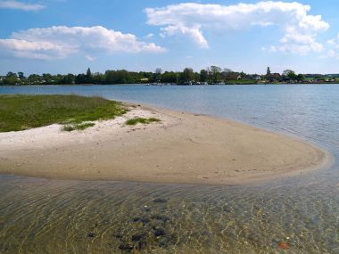 Güzel kıyı şeridi sahil Funen Danimarka