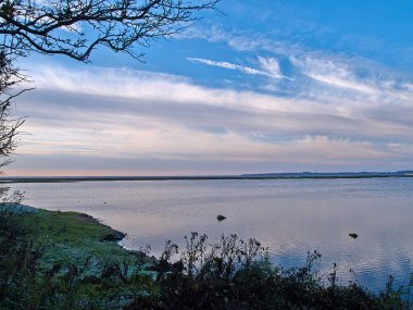 Güzel kıyı şeridi sahil Funen Danimarka