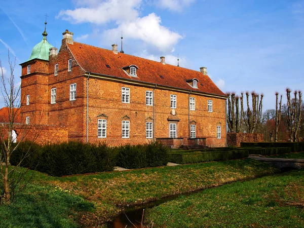 Dánia Fyn Fyn sziget történelmi kastély ház — Stock Fotó