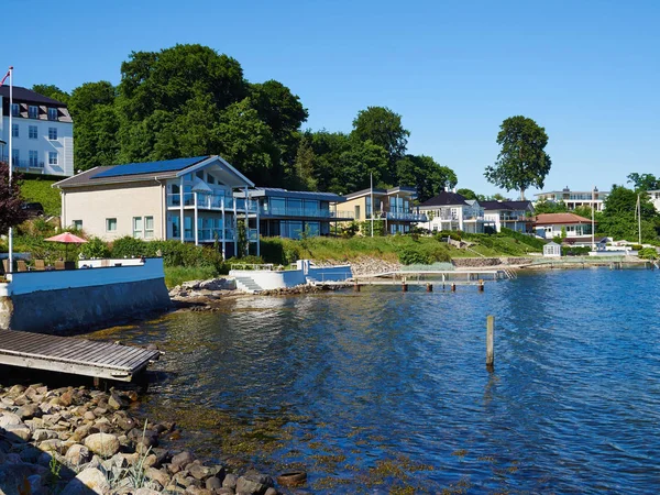 Modern design water front houses Denmark — Stock Photo, Image