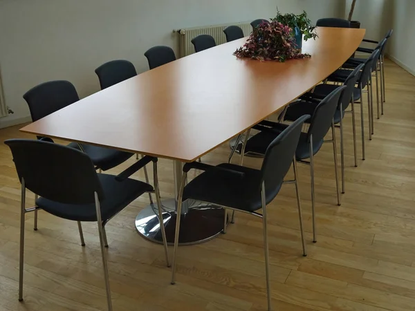 Modern conference meeting room with furniture — Stock Photo, Image