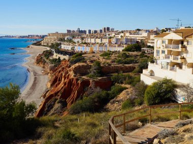 Popüler yaz seyahat hedef Campoamor Orihuela sahil İspanya