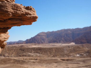 Timna Parkı ve Kral Süleyman 'ın Madenleri Ulusal Parkı Negev Çölü İsrail ana turnuva merkezi