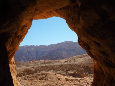 Timna Parkı ve Kral Süleyman 'ın Madenleri Ulusal Parkı Negev Çölü İsrail ana turnuva merkezi
