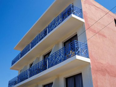 Küçük geleneksel Kıbrıs aile butik oteli Axiothea Hotel, Paphos, Kıbrıs - Temmuz 2019