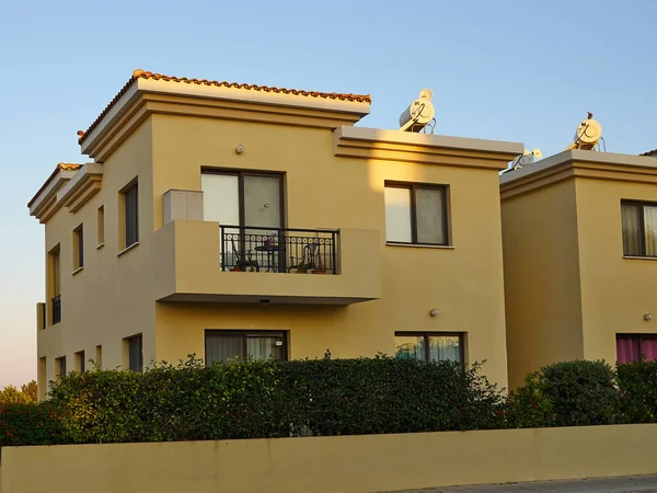 Típico Tradicional Local Mediterráneo Chipriota Casa Diseño Chipre Famoso Destino — Foto de Stock