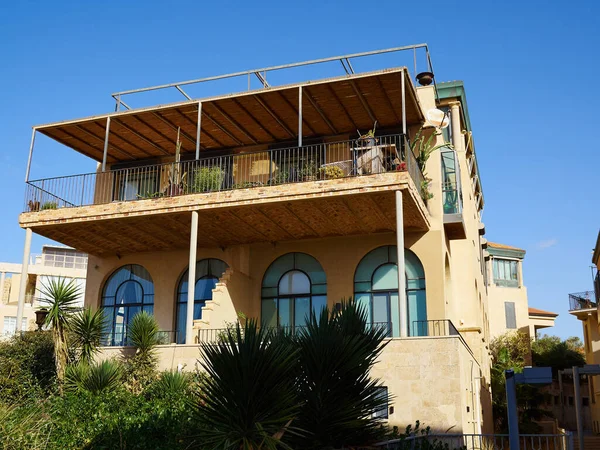 Maison Luxe Décorée Colorée Style Classique Méditerranéen Dans Des Couleurs — Photo