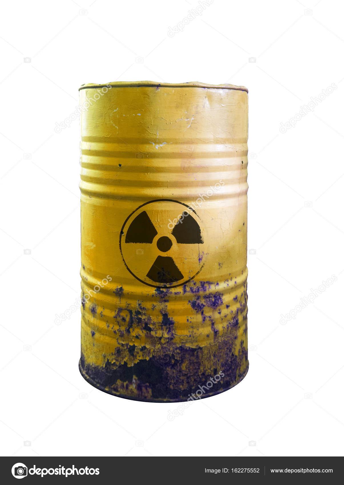 Yellow barrel of toxic waste isolated. Acid in barrels. Beware o Stock  Photo by ©lumaKirau 162275552