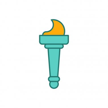 Yangın izole Özgürlük Anıtı. meşale Landmark Amerika. ABD Scu