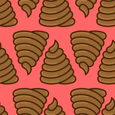 Bok desen. Süsleme poop. Bok arka plan. Tuvalet Doku