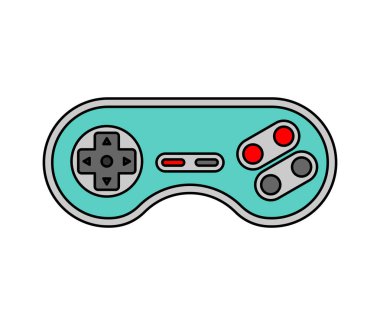 İzole manevra kolu. Retro Gamepad. Video oyunu denetleyicisi eski